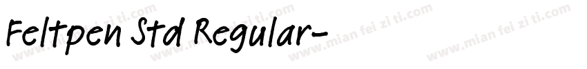 Feltpen Std Regular字体转换